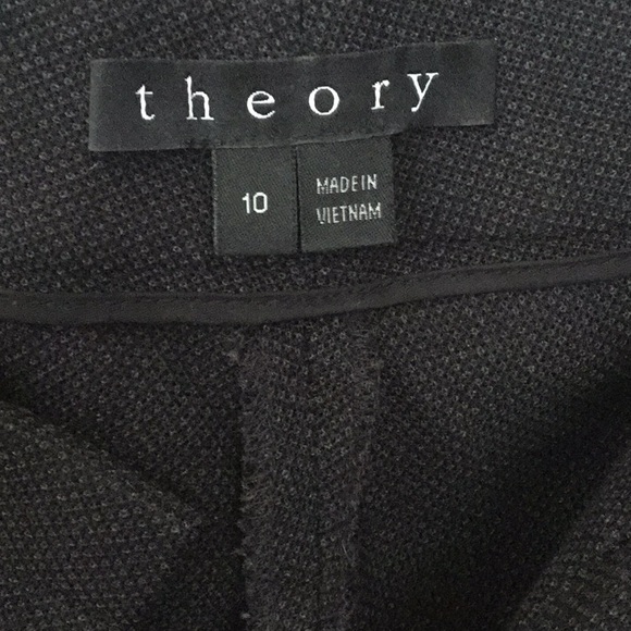 THEORY SOFT CANVAS ANKLE TROUSER SIZE 10 - Picture 6 of 8
